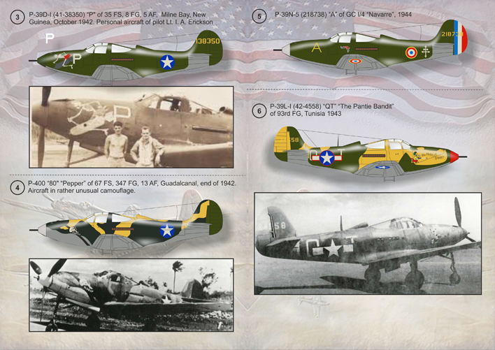 Print Scale Decals 1/48 BELL P-39 AIRACOBRA Fighter 