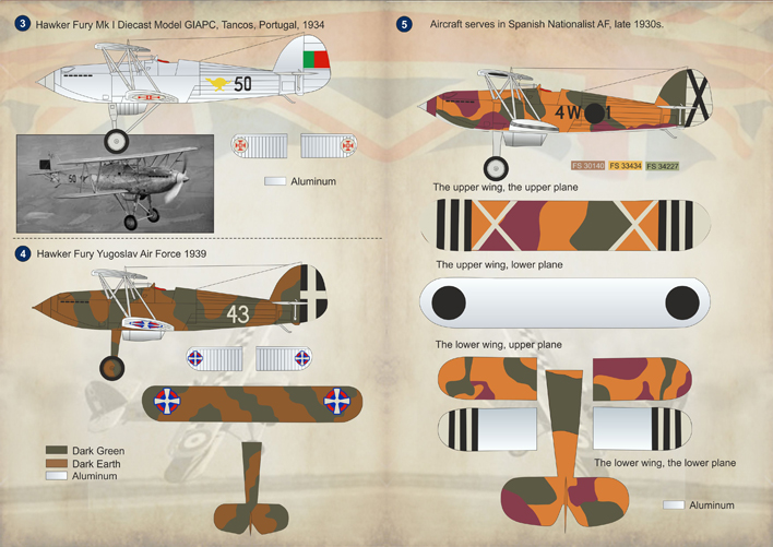 Print Scale Decals 1/72 HAWKER FURY British Fighter 