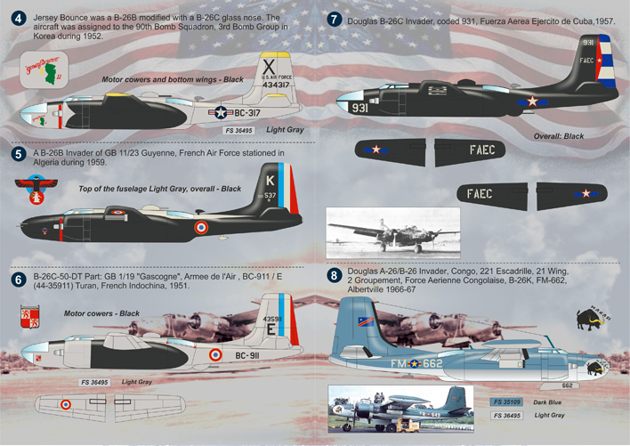 Print Scale Decals 1/72 DOUGLAS A-26 & B-26 INVADER Bomber