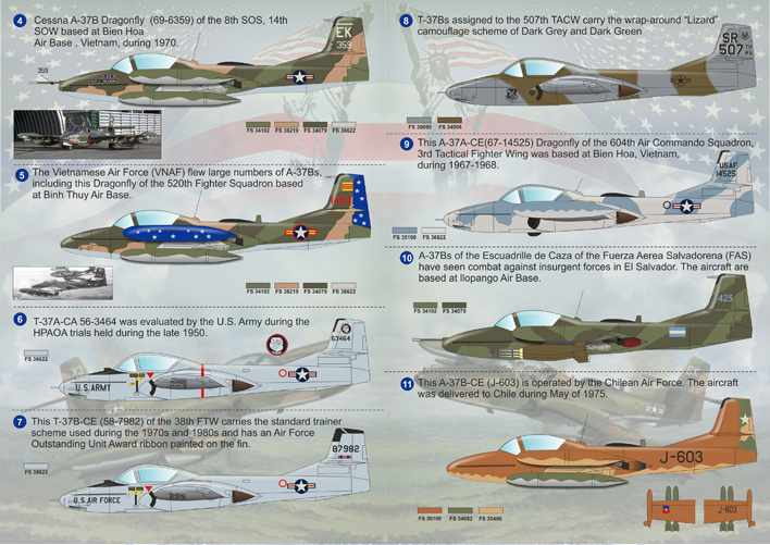 Details about  / Print Scale Decals 1//72 CESSNA A-37 /& T-37 DRAGONFLY