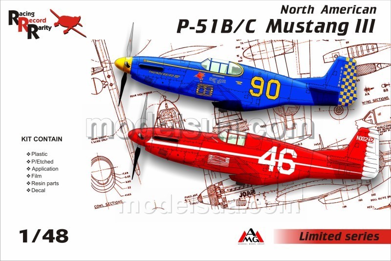 plastic + PE, resin parts NEW AMG ! 1/48 Bell P-63C France