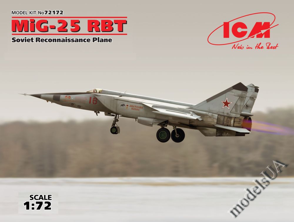 ICM 72173-1:72 MiG-25 RB Soviet Reconnaissance Plane Neu
