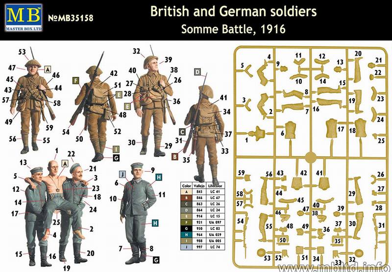 MB British Infantry Somme Battle Period 1916 1/35 146 St B2 for sale online 