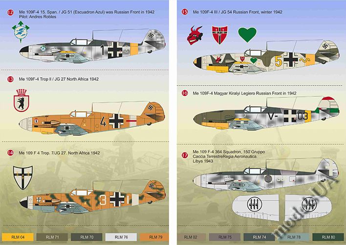 Print Scale Decals 1/72 MESSERSCHMITT Bf-109D German WWII Fighter 