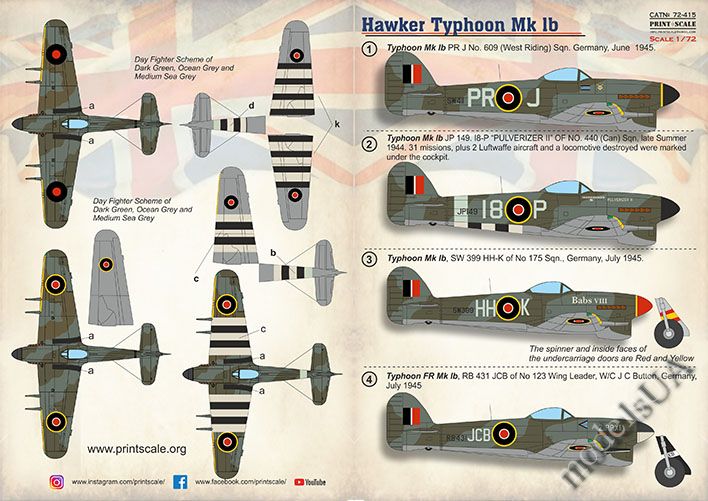 IB Early Type Cannons découvert tonneau Master 72064 1/72 Métal Hawker Typhoon Mk 