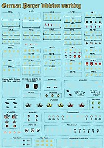 Print Scale Decals 1//72 GERMAN PANZER DIVISION MARKINGS