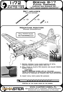Browning M2 machine gun set Master 48-138 Boeing B-17 Flying Fortress