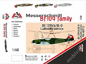 Messerschmitt Bf.109V6/B-0 (Luftwaffe service) 1:48 AMG 48712