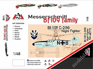 Messerschmitt Bf.109C-2(N) Night Fighter 1:48 AMG 48715