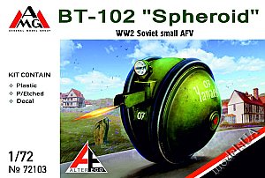 BT-102 SPHEROID (WW2 Soviet small AFV) 1:72 AMG 72103