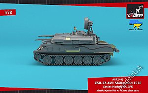 ZSU-23-4V1 Shilka mod.1970, Soviet AA SPG 1:72 ARMORY AR72443