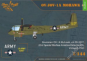 OV-1 A/JOV-1A Mohawk  1:144 Clearpropmodels 144004