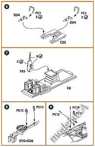 Ki-51 Sonia detail set (all versions) for CP kits CP72011/CP72012/CP72013 1/72 Clearpropmodels CPA72026