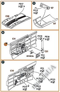 Hawk H-75 M/N/O PE parts for CP kits CP72021/CP72022 1/72 Clearpropmodels CPA72045
