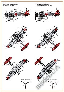 A5M2b Claude (early version) decal set for CP kit CP72006 1/72 Clearpropmodels CPD72003