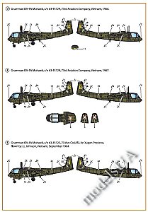 OV-1 A/JOV-1A Mohawk decal set 1/72 Clearpropmodels CPD72006