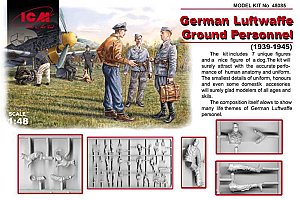 German Luftwaffe Ground Personnel (1939-1945) - 1/48 ICM 48085