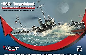 A86 TORPEDOBOOT German coastal operating torpedo boat type A/III/56/1916 1/350 Mirage 350505