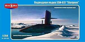 SSN-637 Sturgeon, U.S. nuclear submarine - 1/350 MikroMir 350-004
