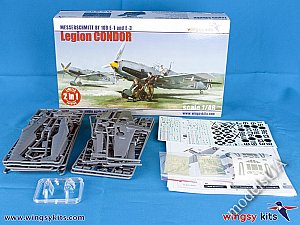 MESSERSCHMITT Bf 109 E-1 and E-3 ‘Legion Condor’ WWII fighters (2 kits) 1:48 Wingsy Kits 48009