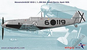 MESSERSCHMITT Bf 109 E-1 and E-3 ‘Legion Condor’ WWII fighters (2 kits) 1:48 Wingsy Kits 48009