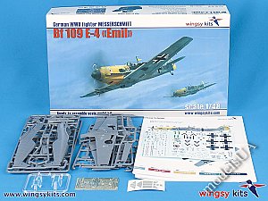 MESSERSCHMITT Bf 109 E-4 WWII fighter 1:48 Wingsy Kits 48010