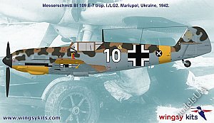 MESSERSCHMITT Bf 109 E-7 WWII fighter 1:48 Wingsy Kits 48011