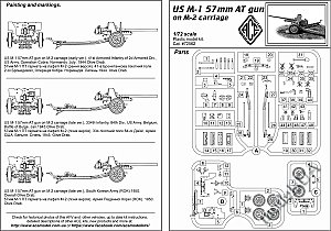 US M-1 57mm AT gun on M-2 carriage 1/72 ACE 72562