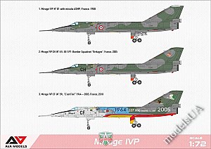 Dassault Mirage IVP ASMP cruise missiles carrier 1:72 A&A 7221