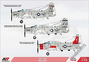 Douglas AD-5Q Sky Raider electronics countermeasures aircraft 1:72 A&A 7232