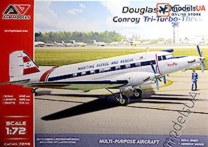 Conroy Tri-Turbo-Three Douglas DC-3  1:72 A&A 7246