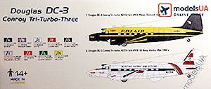 Conroy Tri-Turbo-Three Douglas DC-3  1:72 A&A 7246