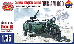TIZ-AM-600 soviet motorcycle with sidecar WWII 1/35 AIM kits 35002
