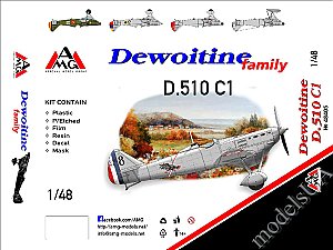 Dewoitine D.510 (French AF) 1/48 AMG 48405
