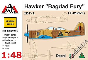 Hawker Baghdad Fury T.61 (Two-seat) RIAF 1/48 AMG 48602