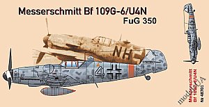 Messerschmitt Bf 109G-6/N interceptor with FuG 350 (plast, PE, dec, resin, mask) 1:48 AMG 48701