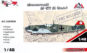 Messerschmitt Bf-109 B1 Berta 1:48 AMG 48713