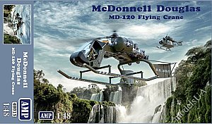 McDonnell 120 Flying Crane (V-1 Jeep) light utility flying crane helicopter 1:48 AMP48015