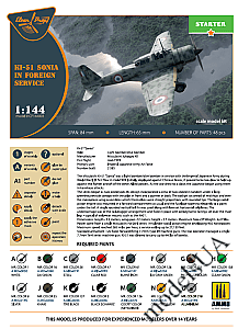 Mitsubishi Ki-51 Sonia (2 in box)  "in foreign service" 1:144 Clearpropmodels 144003