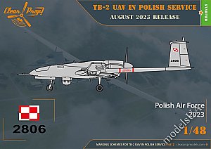 Bayraktar TB.2 UAV in Polish service 1/48 Clearpropmodels CP4812