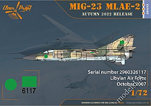 MiG-23MLAE-2 Flogger-G (expert kit) 1:72 Clearpropmodels CP72031