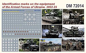 Identification marks on equipment of Armed Forces of Ukraine 2022-23 (AFU) 1:72 DANmodel 72014