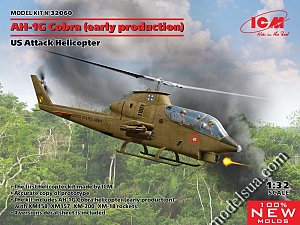 Bell AH-1G Cobra (early production) attack helicopter 1:32 ICM 32060