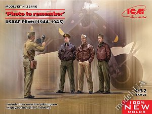 Photo to remember  USAAF Pilots (1944-1945) 1:32 ICM 32116