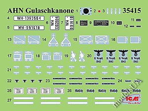 Gulaschkanone  WWII German mobile field kitchen LKW AHN 1/35 ICM 35415