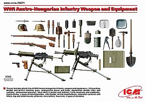 Austro-Hungarian Infantry Weapon and Equipment WWI 1:35 ICM 35671