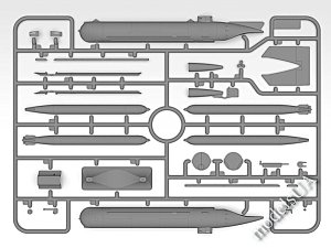 U-Boat Type ‘Molch’  WWII German Midget Submarine 1:72 ICM S019