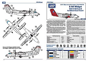 E-9A Widget/ DHC-8-106 Dash 8 Caribbean Coast Guard 1:144 AMP 14403