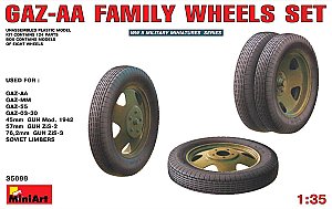 Wheels set for GAZ-AA family 1/35 MiniArt 35099