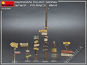 GERMAN ROAD SIGNS WW2 (FRANCE 1944) 1:35 MiniArt 35600